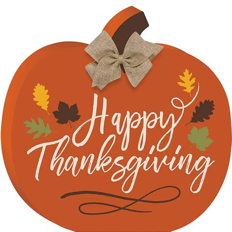 Thanksgiving Pumpkin Sign 8 3/4in x 9in | Party City