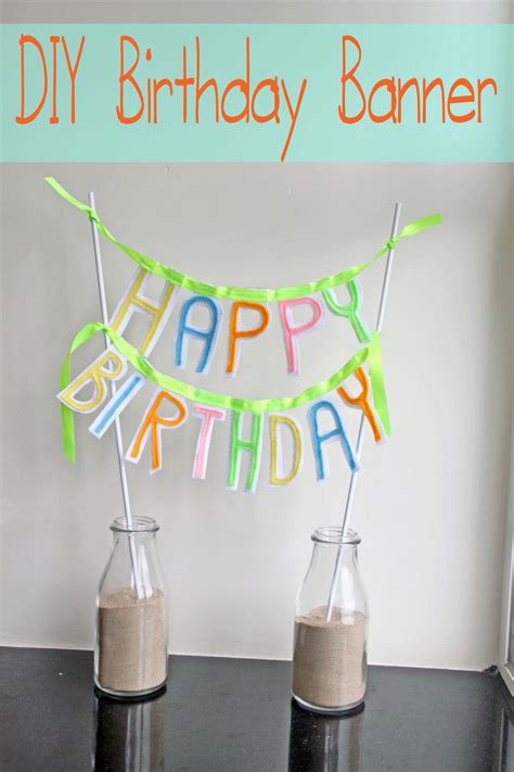 Felt Birthday Banner - Nap-time Creations