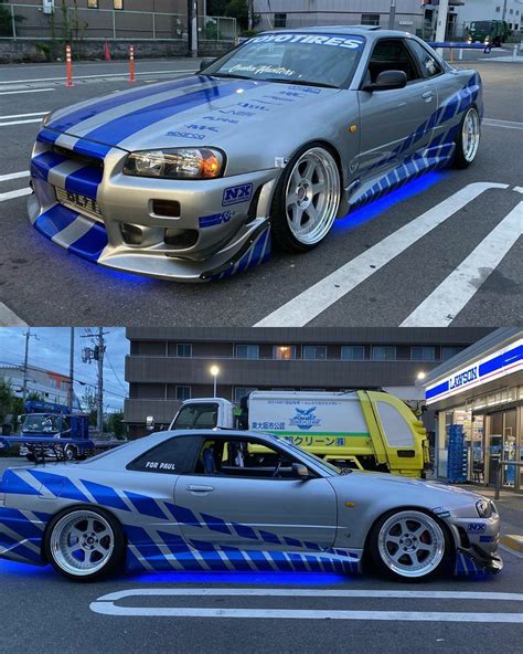 Nissan Skyline R34 GTR (2 Fast 2 Furious replica) | Nissan skyline ...