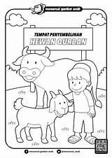 Mewarnai Binatang Qurban Hewan Sapi Sketch Coloring Page sketch template