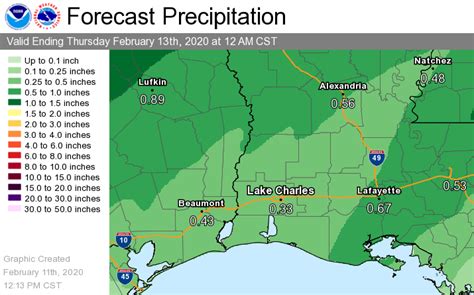 NWS Lake Charles weather update: Tue 2.11.20 - Orange Leader | Orange Leader