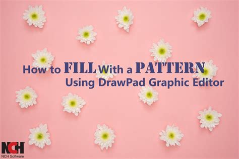 How to Fill With a Pattern using DrawPad Graphic Editor | Do More With Software