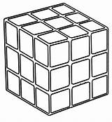 Animation Rubik Cube Coloring Pages sketch template