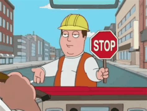 Family Guy Stop Sign Meme GIF - Family Guy Stop Sign Meme - Descubre y comparte GIF