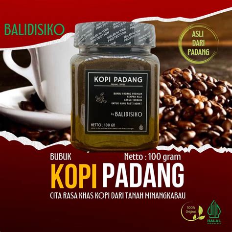 Jual Kopi Padang Bubuk Hitam Asli Tanpa Ampas 100 gr | Shopee Indonesia