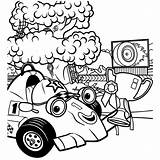 Roary Kleurplaat Racewagen Coloriage Kleurplaten Rennwagen Colorir  sketch template