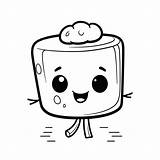 Marshmallow Printable Coloring Pages sketch template