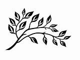 Lovely Tree Branch Coloring  Page sketch template