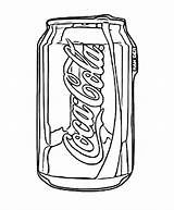 Soda Can Coloring Page sketch template