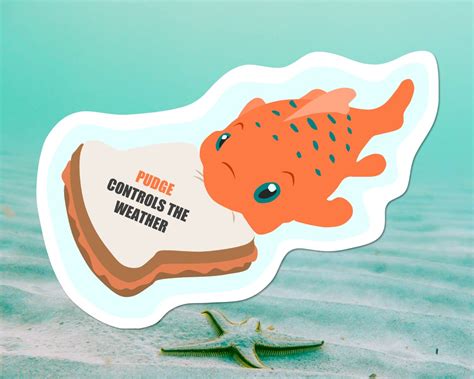 Pudge the Fish Sticker Lilo and Stitch Pudge Sticker Lilo - Etsy