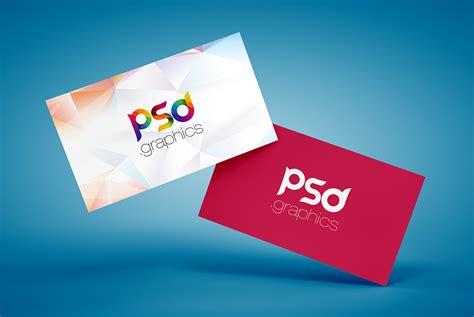 Floating Business Card Mockup Free PSD | PSD Graphics