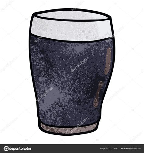 Cartoon Doodle Pint Stout Stock Vector by ©lineartestpilot 222273058