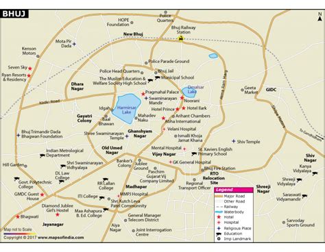 Buy Bhuj City Map online