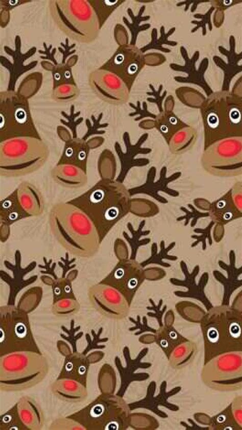 CHRISTMAS REINDEER BACKGROUND | Wallpaper iphone christmas, Christmas ...