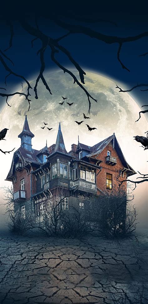 Haunted House, halloween, HD phone wallpaper | Peakpx