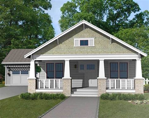 Plan 50133PH: Craftsman Bungalow with Attached Garage | Craftsman style ...