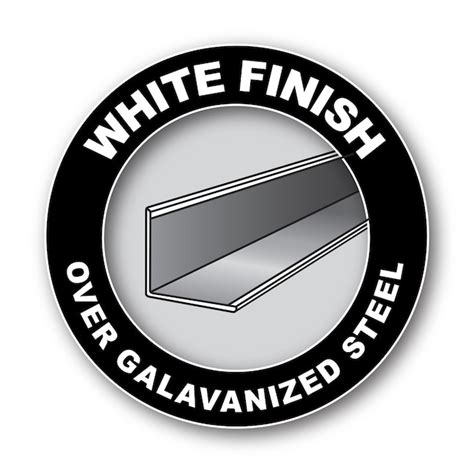 RELIABILT 144-in Galvanized Steel White Wall Moulding Trim in the Ceiling Tile Grids department ...