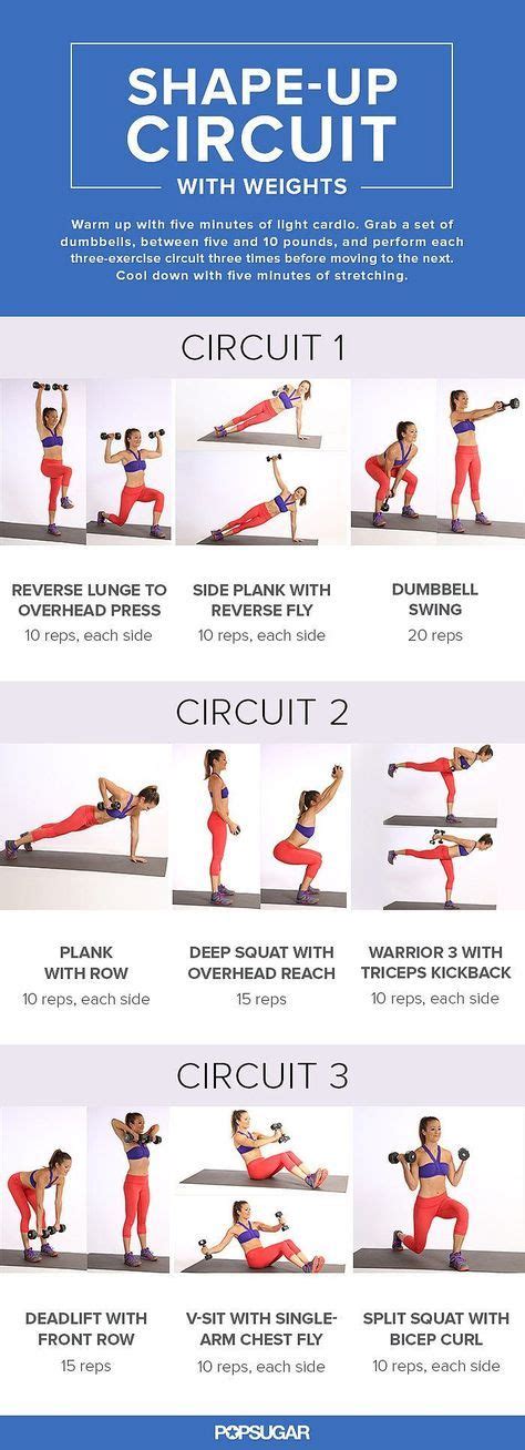 This Printable Circuit Workout Will Tone Every Inch of You | Workout, Exercise, Workout guide