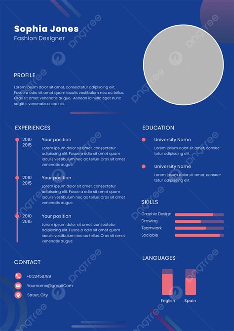 Simple Resume Template Download on Pngtree