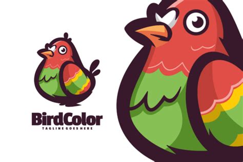 Bird Color Logo Graphic by lelevien · Creative Fabrica