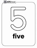 Free Printable Number Five Coloring Pages  ABCmouse sketch template