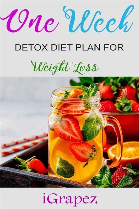 One Week Detox Diet Plan for Weight Loss- [Only 7 Days & Effective ...