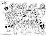Fnaf Coloring Pages Printable sketch template