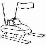 Snowmobile Coloring Page · Creative Fabrica sketch template