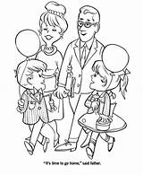 Big Family Visiting Grandparents On Gran Parents Day Coloring Page  NetArt sketch template