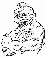 Free Printable Gamecock Stencil Sketch Coloring Page sketch template