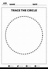 Circle Shape Coloring Page Pages sketch template