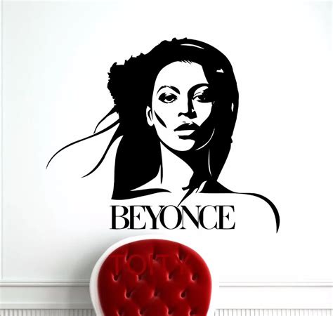 Aliexpress.com : Buy Beyonce Wall Sticker Celebrity Pop Star Music Vinyl Decal Retro Art Decor ...