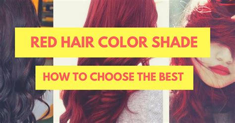 How to choose the best red hair color shade