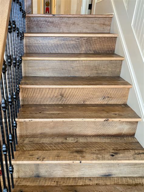 Antique Reclaimed Original Face Oak Stair Treads + Risers - Southend ...