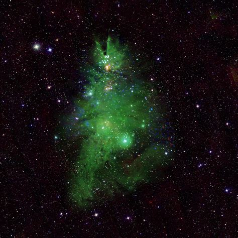 NASA captures a Christmas tree in open space