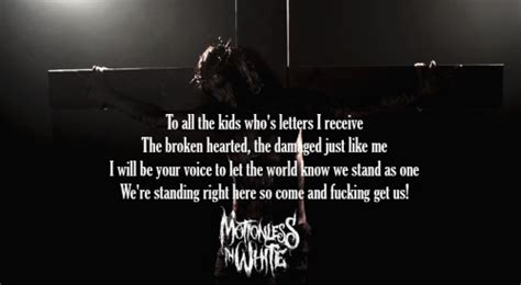 motionless in white lyrics on Tumblr