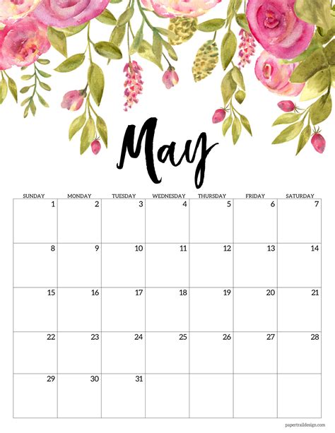 July 2024 Free Printable Calendar Floral - Ardeen Sharron