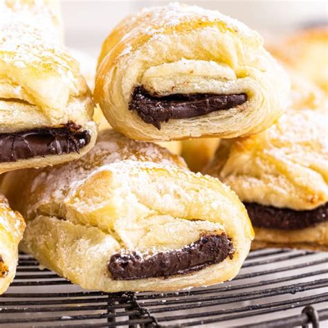 Puff Pastry Chocolate Croissants • Food Folks and Fun