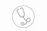 Stethoscope Coloring Page sketch template