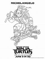 Michelangelo Teenage Mutant Ninja Turtles Coloring Pages  Cool sketch template