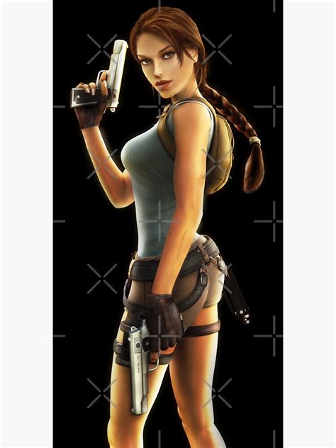 "LARA CROFT ANNIVERSARY 1" Sticker by SpyrosMonster | Redbubble