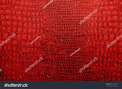 Red Crocodile Leather Stock Photo 55450936 : Shutterstock