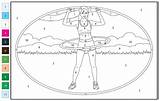 Hula Hoop Color By Number  Free Printable Coloring Pages sketch template