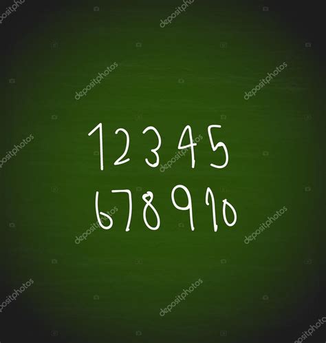 Hand drawing Numbers design, vector illustration. Stock Vector by ©jannystockphoto 74829065