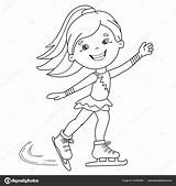 Free Skating Coloring Pages sketch template