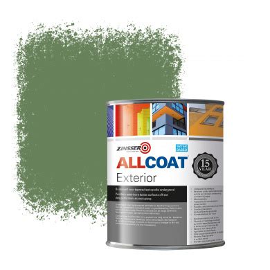 Zinsser Allcoat Exterior Wall Paint RAL 6011 Reseda green - 1 liter