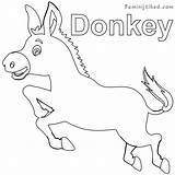 Printable Donkey Coloring Pages PDF  Coloringfoldercom sketch template