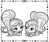 Shimmer And Shine Coloring Pages Printable sketch template