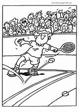 Tennis color Page  Coloring Pages For Kids Sports coloring sketch template