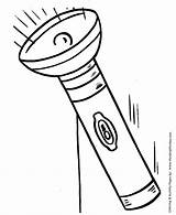 Easy Coloring Pages  Flashlight Activity For PreK sketch template
